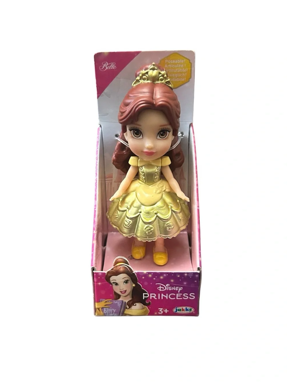 Belle Jakks Disney Princess Mini Toddler Doll 3” Posable Figures New In Box 2024